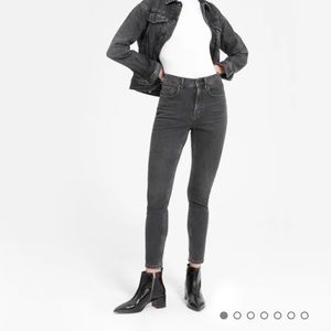 The High-Rise Skinny Jean in Washed Black